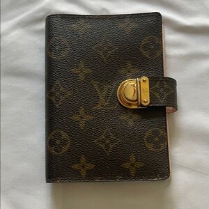 VINTAGE Louis Vuitton Monogram Canvas Organizer with Gold Clasp